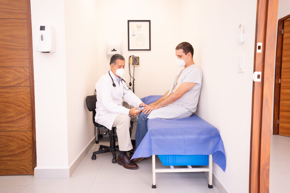 Doctor consulting with a patient
